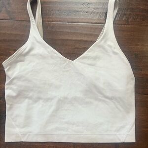 White lululemon align tank top without padding